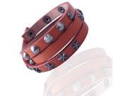 Gemini New Unisex Red Double Wrap Genium Leather Wristband Bracelets Great Valentine s Day Gifts For Men Women Teens Boys Girls Gm079 Size Fit for 6 inc