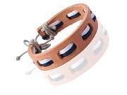 Gemini New Unisex Genuine Leather Adjustable Bracelets Great Valentine s Day Gifts For Men Women Teens Boys Girls Gm086 Size Fit 5 inches 10 inches Wris