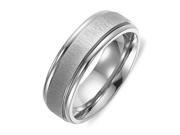 Gemini Men s or Women s Matt Polish Anniversary Wedding Titanium Ring width 6mm US 16 Valentine s Day Gift