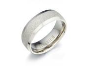 Gemini Groom or Bride Plain Titanium Wedding Anniversary Ring width 5mm Size 4 Valentine s Day Gift