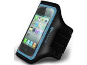 iPhone 4 4S Armband Stalion® Sports Running Exercise Gym Sportband Cyan Blue Water Resistant Sweat Proof Key Holder