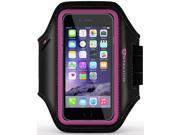 iPhone 6 6S PLUS Armband Stalion® Sports Running Exercise Gym Sportband 5.5 Inch Fuchsia Pink Water Resistant Sweat Proof Key Holder ID Credit Card