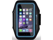 iPhone 6 6S PLUS Armband Stalion® Sports Running Exercise Gym Sportband 5.5 Inch Cyan Blue Water Resistant Sweat Proof Key Holder ID Credit Card