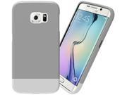 Samsung Galaxy S6 Edge Case Stalion® Slider Series Matte UV Textured Sliding Style Protective Hard Case Space Gray White