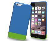 iPhone 6 Case Stalion® Slider Series Matte UV Textured Sliding Style Protective Slim Hard Case for Apple iPhone 6s iPhone 6 4.7 Inch Electric Blue Lime Gre