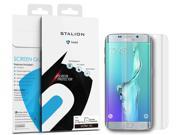 Samsung Galaxy S6 Edge Screen Protector Stalion® Shield Ultra HD Armor Guard Transparent Crystal Clear Japanese PET Film Plus 5.7 Display Only [Retail Packa