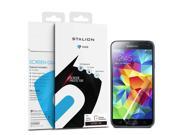 Samsung Galaxy S5 Screen Protector Stalion® Shield Ultra HD Armor Guard Transparent Crystal Clear Japanese PET Film 3 Pack [Retail Packaging]