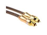 ABLEGRID 9.9 Feet 24K Gold Plated Toslink Digital Optical Audio Cable S PDIF Metal Connectors Braided Nylon Jacket