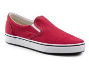 Keuka SureGrip Mens Sublime Red Classic Canvas Slip On Work Shoes 7M
