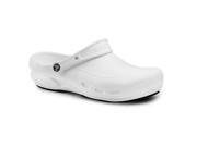 Crocs SureGrip Bistro Clogs Slip Resistant Work Shoes White Chef Kitchen Shoes for Men and Women 7M