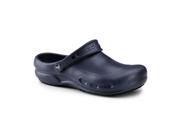 Crocs SureGrip Bistro Clogs Slip Resistant Work Shoes Navy Chef Kitchen Shoes for Men and Women 9M