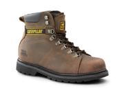 Caterpillar SureGrip Mens Silverton Steel Toe Dark Brown Slip Resistant Work Boots 7M