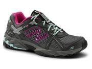 New Balance SureGrip Womens 570 SG Grey Pink Lt. Blue Trail Running Athletic Slip Resistant Work Shoes 7.5M