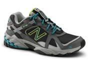 New Balance SureGrip Womens 570 SG Grey Teal Yellow Trail Running Athletic Slip Resistant Work Shoes 11M