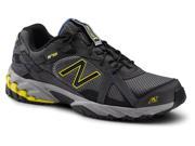 New Balance SureGrip Mens 570 SG Grey Yellow Blue Trail Running Athletic Slip Resistant Work Shoes 7W