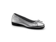 Aerosoles SureGrip Womens Fashionista Silver Work Shoes 6M