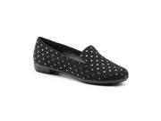Aerosoles SureGrip Womens Betunia SG Black and Silver Studded Work Shoes 7M