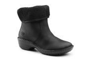 Lila SureGrip Womens Blythe Black Snap Back Boot Slip Resistant Work Shoes 6.5M
