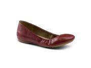 Lila SureGrip Womens Isabelle Red Ballet Flat Slip Resistant Work Shoes 11M