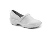 Lila SureGrip Womens Bella White Clog Slip Resistant Work Shoes 8.5M