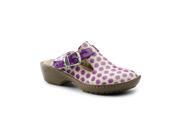 Lila SureGrip Womens Bailey Orchid Open Back Clog Slip Resistant Work Shoes 8.5M