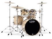 Pacific PDP Concept Maple 5 Piece Drum Shell Pack w Chrome Hardware Natural
