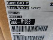 GAST 1550 V136B Vacuum Pump Rotary Vane 3 4 HP