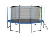 EXACME 15FT Trampoline w safety pad Inner Enclosure Net ladder ALL IN ONE COMBO C15
