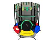 ExacMe Youth Jumping Round Trampoline 55 Exercise Safety Pad Enclosure Combo Kids 0005