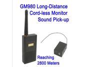 Long Distance Cord less Monitor Audio Bug Spy Gadget GM980 with Ultra Range Wireless Transmission