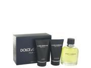 DOLCE GABBANA by Dolce Gabbana for Men Gift Set 4.2 Eau De Toilette Spray 1.7 oz After Shave Balm 1.7 oz Shower Gel