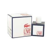Lacoste Live by Lacoste for Men Eau De Toilette Spray 3.4 oz