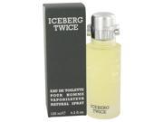 ICEBERG TWICE by Iceberg for Men Eau De Toilette Spray 4.2 oz
