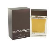 The One by Dolce Gabbana for Men Eau De Toilette Spray 3.4 oz