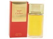 Must De Cartier Gold by Cartier for Women Eau De Parfum Spray 3.3 oz