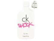 CK One Shock by Calvin Klein for Women Eau De Toilette Spray unboxed 3.4 oz
