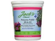 Jack s Classic Petunia Feed 20 6 22 Water Soluble Plant Food 1.5 Pounds