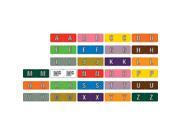 Barkley ABAM Compatible Mini Alpha Labels Laminated Stock 1 2 X 1 1 2 Individual Letters Roll of 500