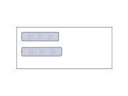 10 Double Window Envelope 4 1 8 x 9 1 2 24 White Wove Quick Stick Seal Blue Woodgrain Inside Tint Box of 500