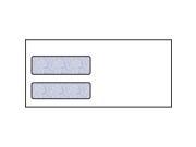 4 1 8 x 9 Double Window Envelope 24 White Wove Quick Stick Seal Blue Woodgrain Inside Tint Box of 500