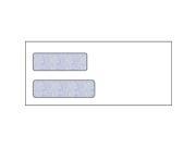 10 Double Window Envelope 4 1 8 x 9 1 2 24 White Wove Quick Stick Seal Blue Woodgrain Inside Tint Box of 500