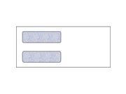 10 Double Window Envelope 4 1 8 x 9 1 2 24 White Wove Quick Stick Seal Blue Woodgrain Inside Tint Box of 500