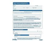 HIPAA Patient Consent and Authorization for Release of Protected Health Information. 8 1 2 x 11 200 per Pack