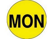 2 Diameter MON Day of the Week Circle Labels 500 per Roll