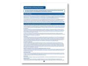 Notice of Privacy Practices 8 1 2 x 11 Blue Ink 100 per Pack