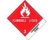4 x 4 3 4 Flammable Liquid Methanol UN1230 Labels 500 per Roll