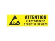3 8 x 1 1 4 Attention Electrostatic Sensitive Devices Labels 500 per Roll