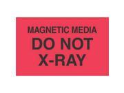 3 x 5 Magnetic Media Do Not X Ray Labels 500 per Roll