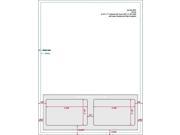 3 3 8 x 2 1 8 3.375 x 2.125 Integrated Laser Card Form Sheets 2 Up Cards Carton of 1000