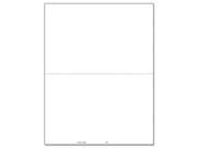 W 2 2 Up Blank Cut Sheet No Backer 500 Forms Pack